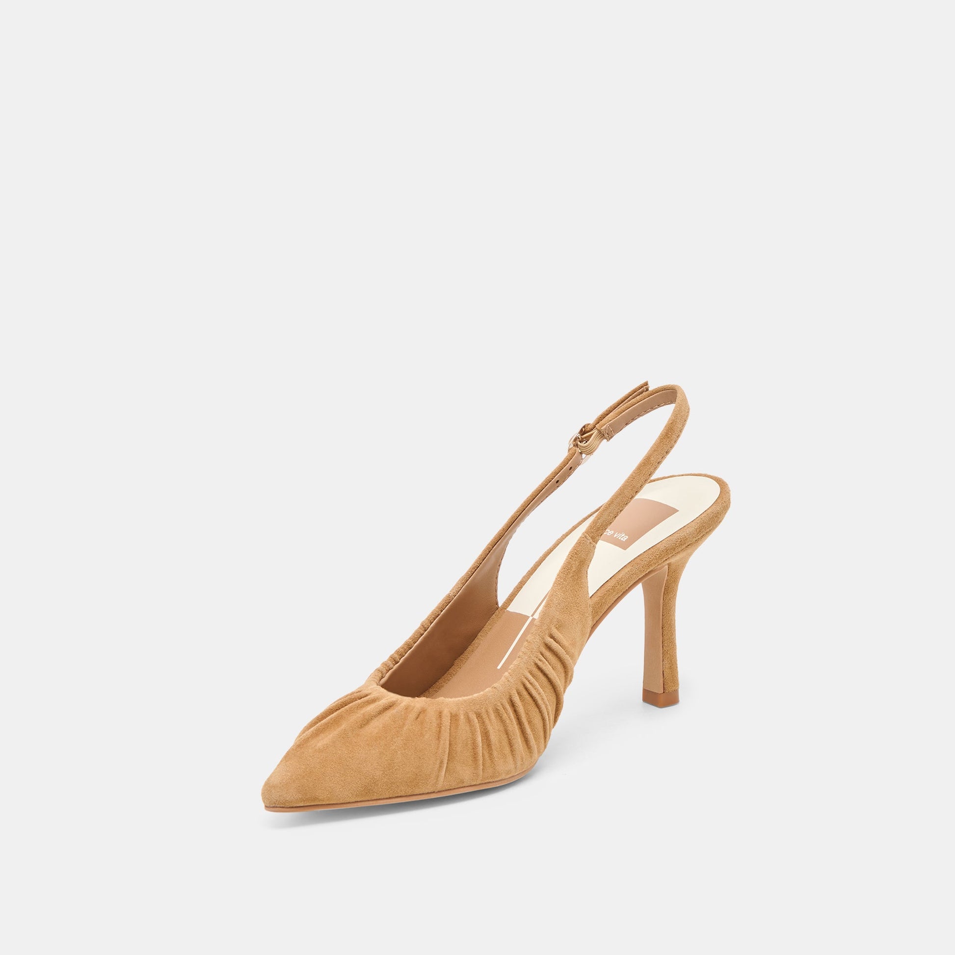 Keira Lt Brown Suede Heels Dolce Vita
