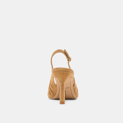 Keira Lt Brown Suede Heels Dolce Vita