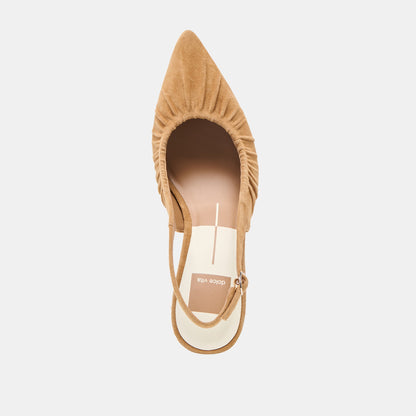 Keira Lt Brown Suede Heels Dolce Vita