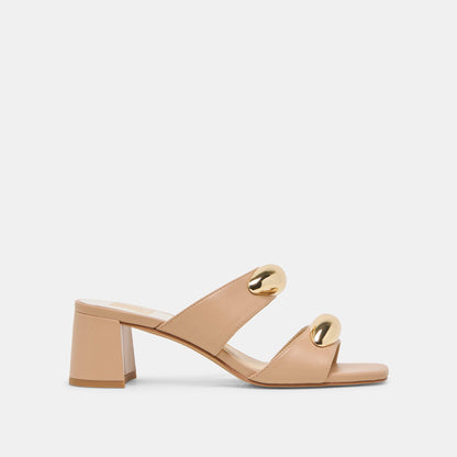 Barnet Light Tan Leather Heels Dolce Vita