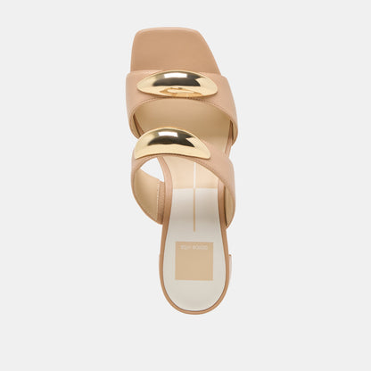 Barnet Light Tan Leather Heels Dolce Vita