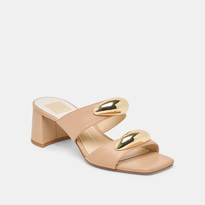 Barnet Light Tan Leather Heels Dolce Vita