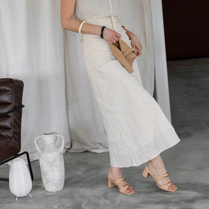 Barnet Light Tan Leather Heels Dolce Vita