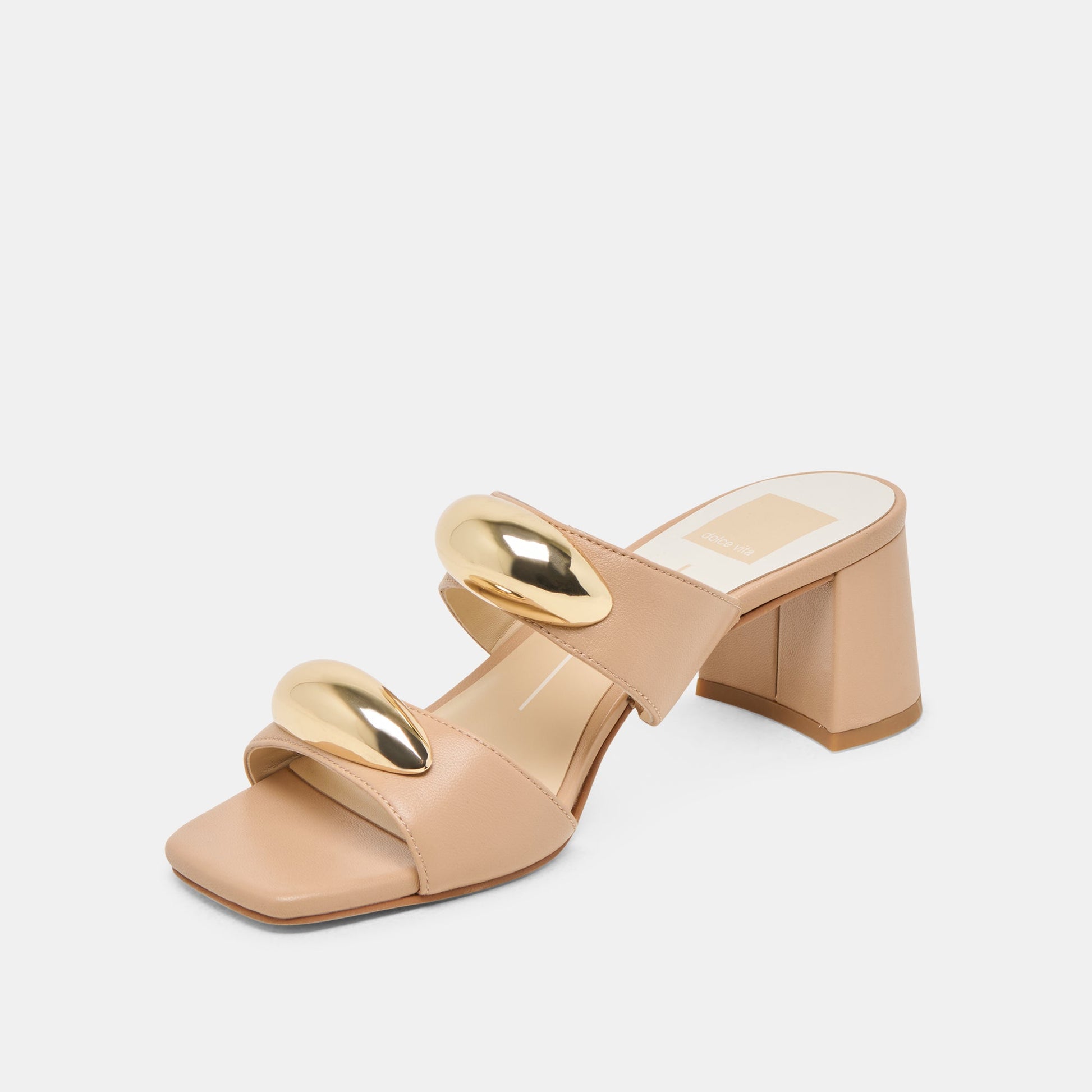 Barnet Light Tan Leather Heels Dolce Vita