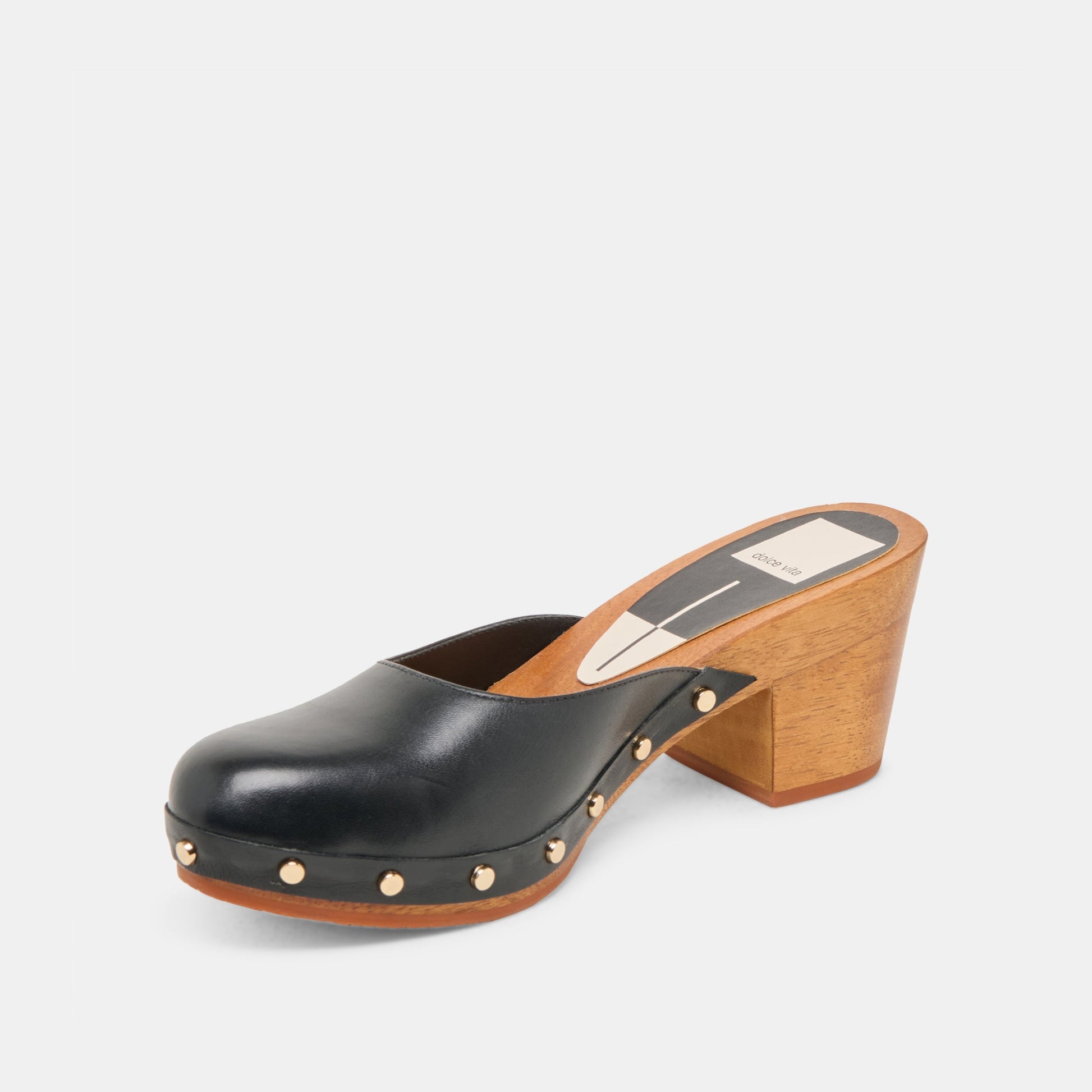 CAMYN HEELS BLACK LEATHER Dolce Vita