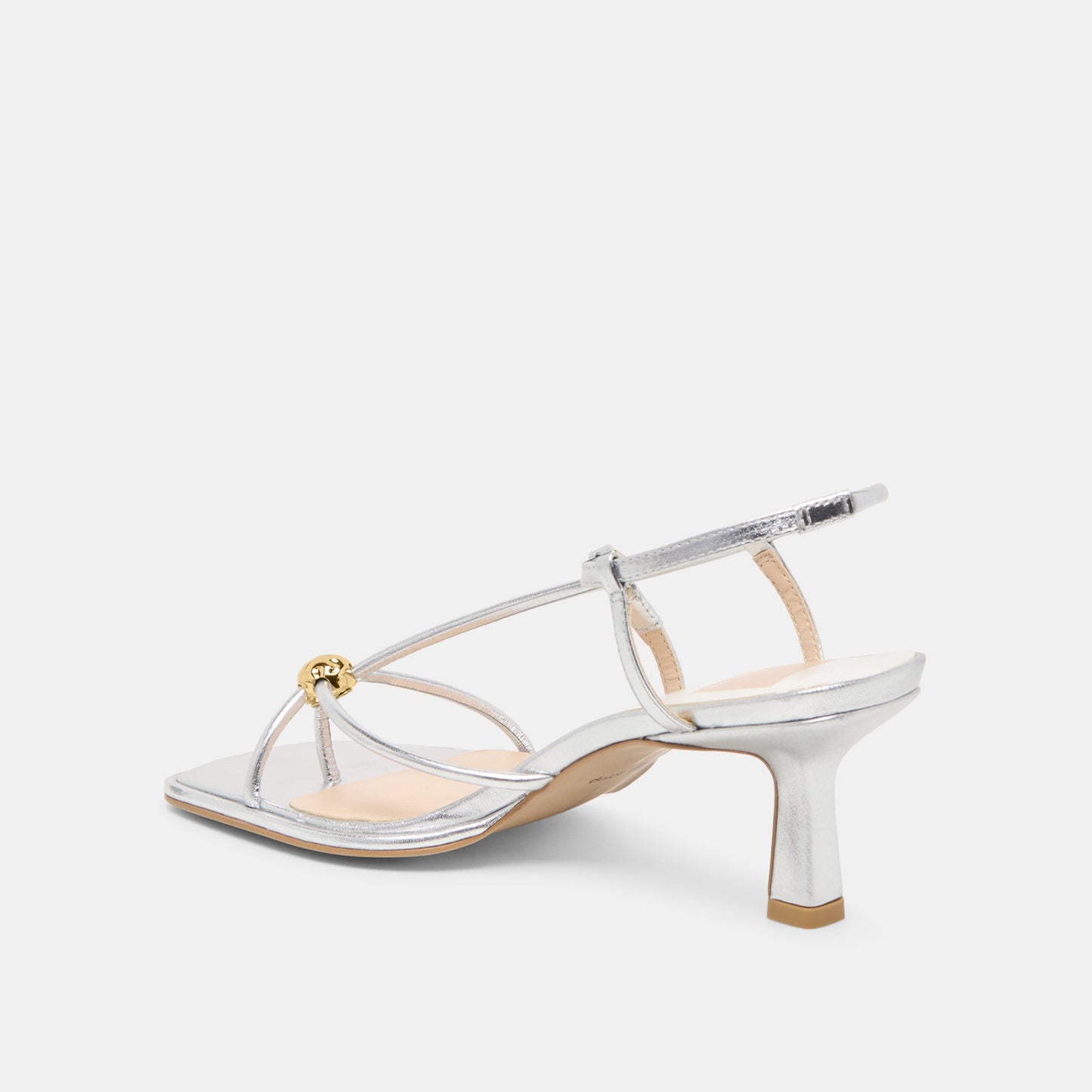 Mylee Silver Distressed Leather Heels Dolce Vita
