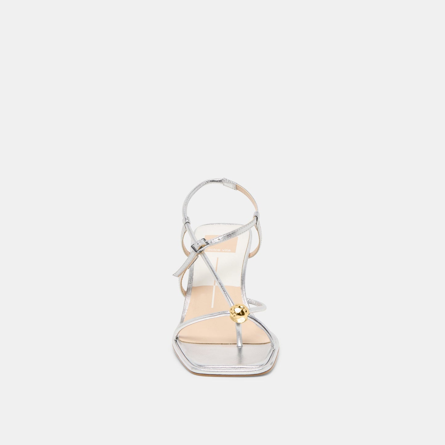 Mylee Silver Distressed Leather Heels Dolce Vita