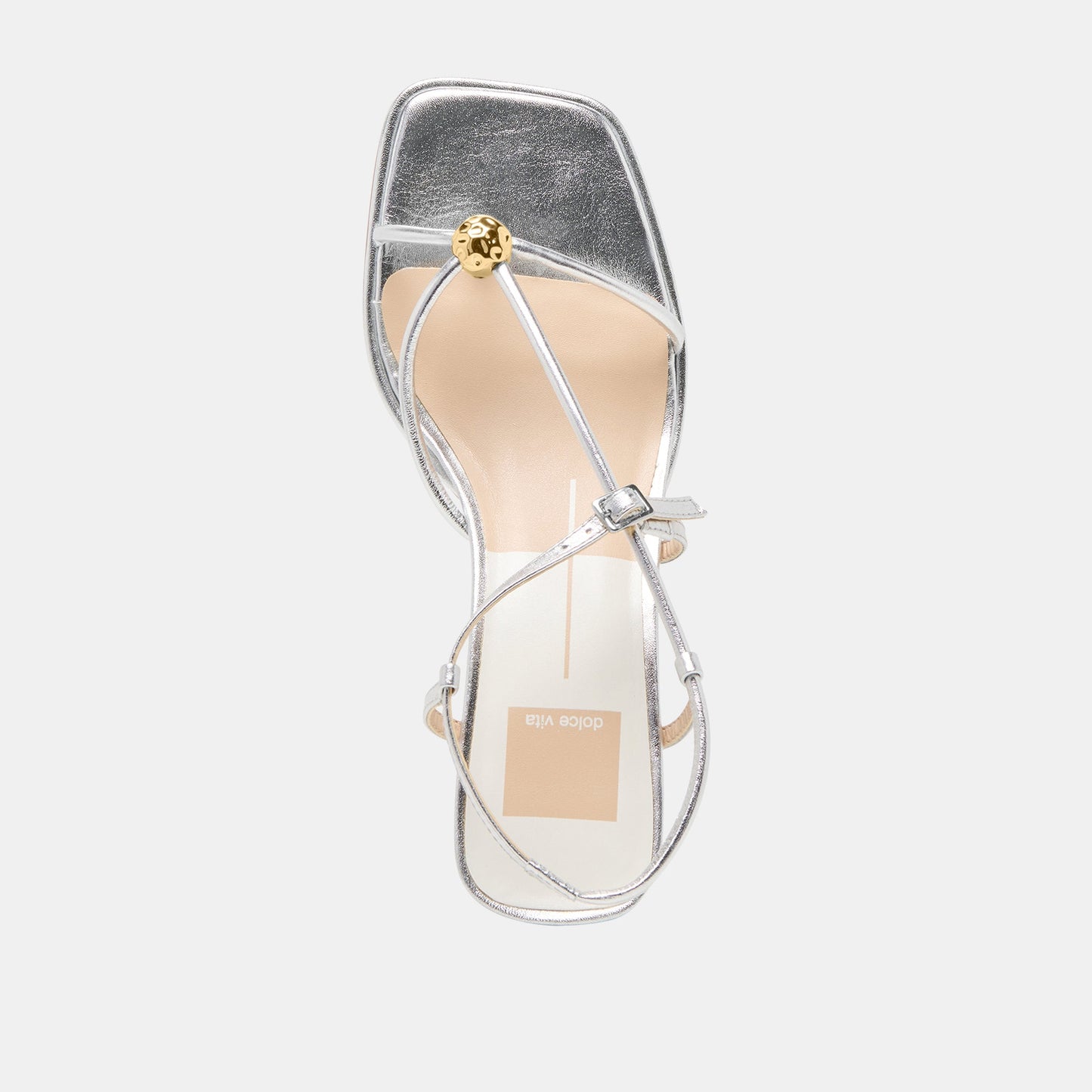 Mylee Silver Distressed Leather Heels Dolce Vita