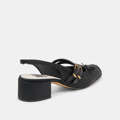 Loris Onyx Satin Heels Dolce Vita
