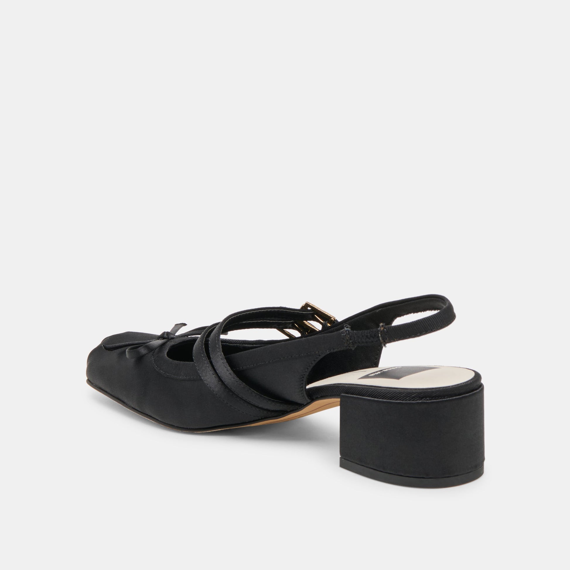 Loris Onyx Satin Heels Dolce Vita
