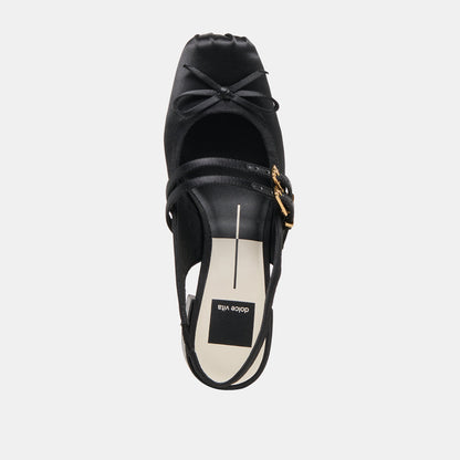 Loris Onyx Satin Heels Dolce Vita