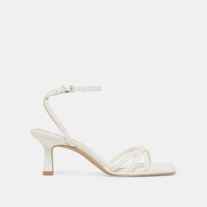Manji True White Leather Heels Dolce Vita