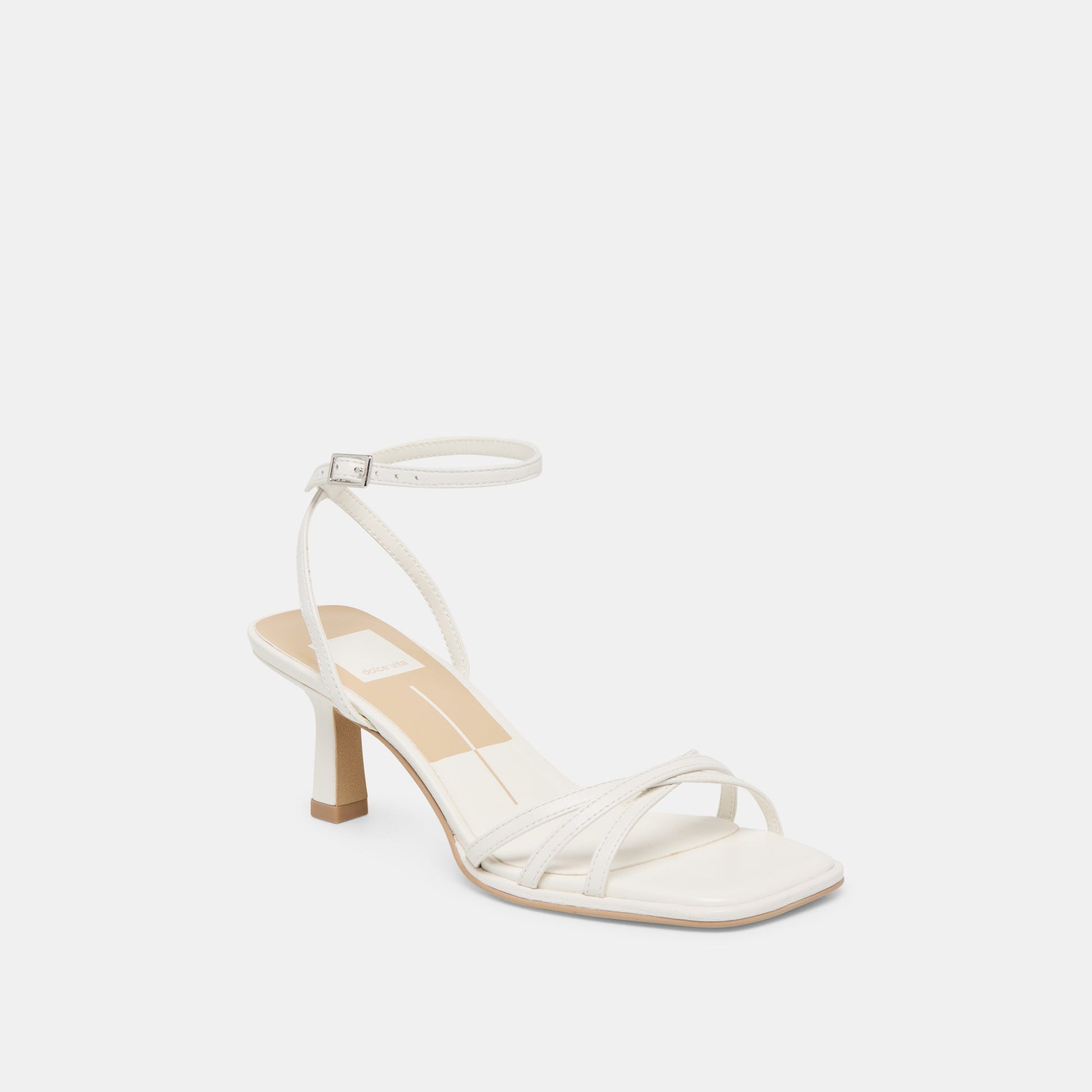 Manji True White Leather Heels Dolce Vita
