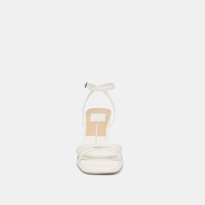Manji True White Leather Heels Dolce Vita