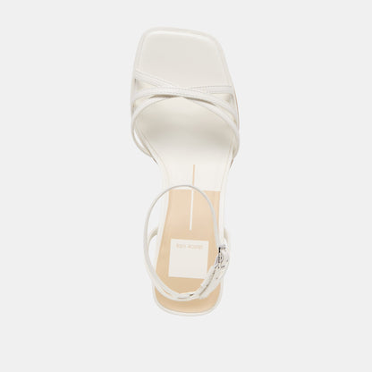 Manji True White Leather Heels Dolce Vita