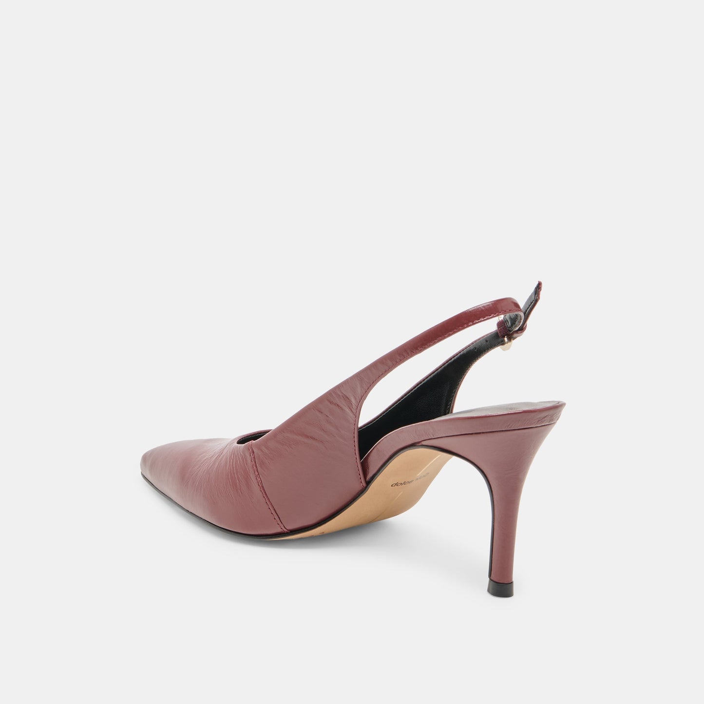 Elasi Oxblood Crinkle Heels Dolce Vita