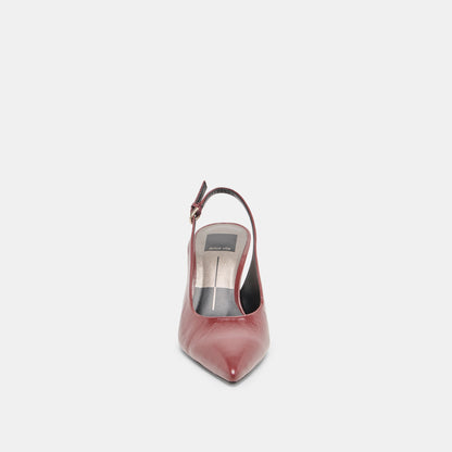 Elasi Oxblood Crinkle Heels Dolce Vita