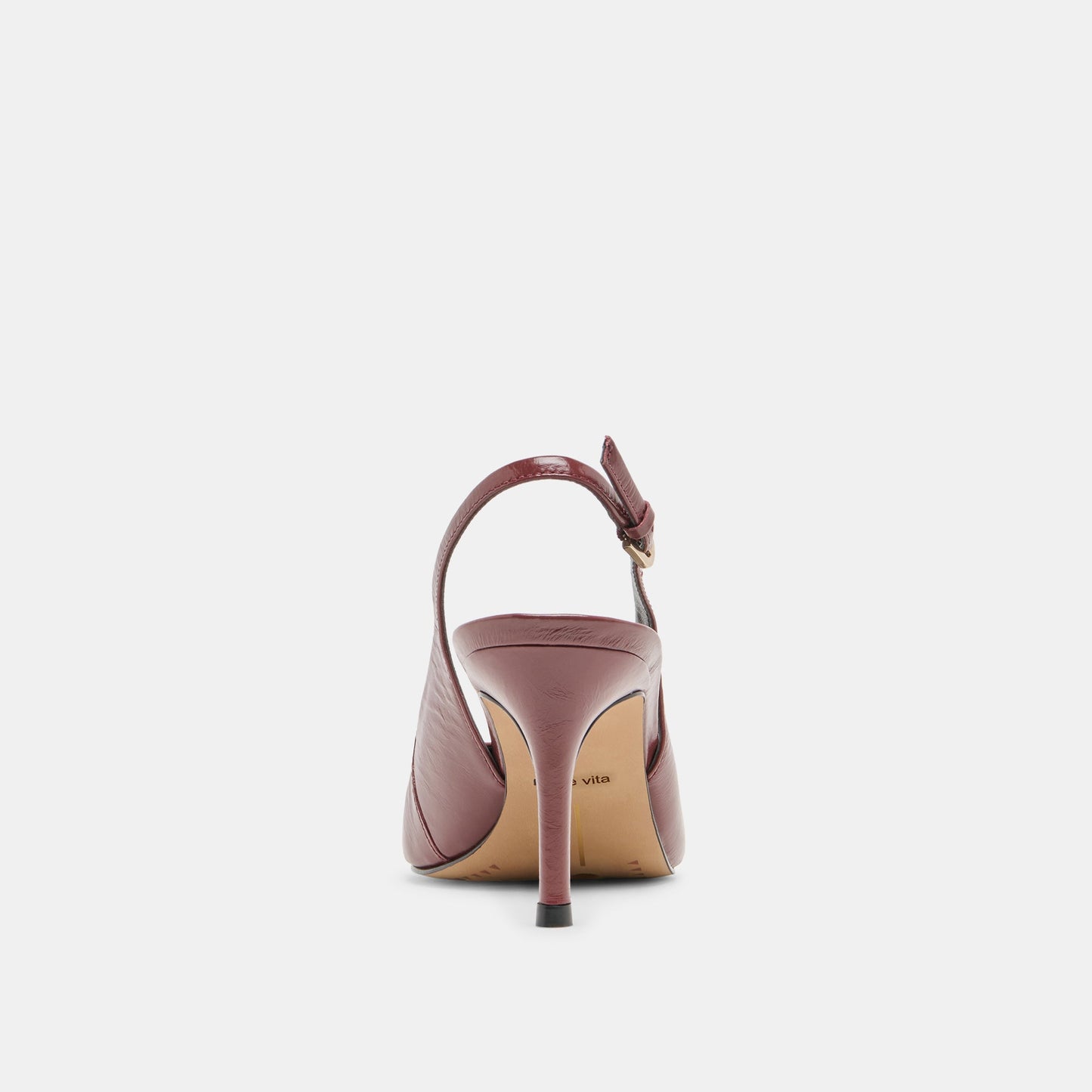 Elasi Oxblood Crinkle Heels Dolce Vita