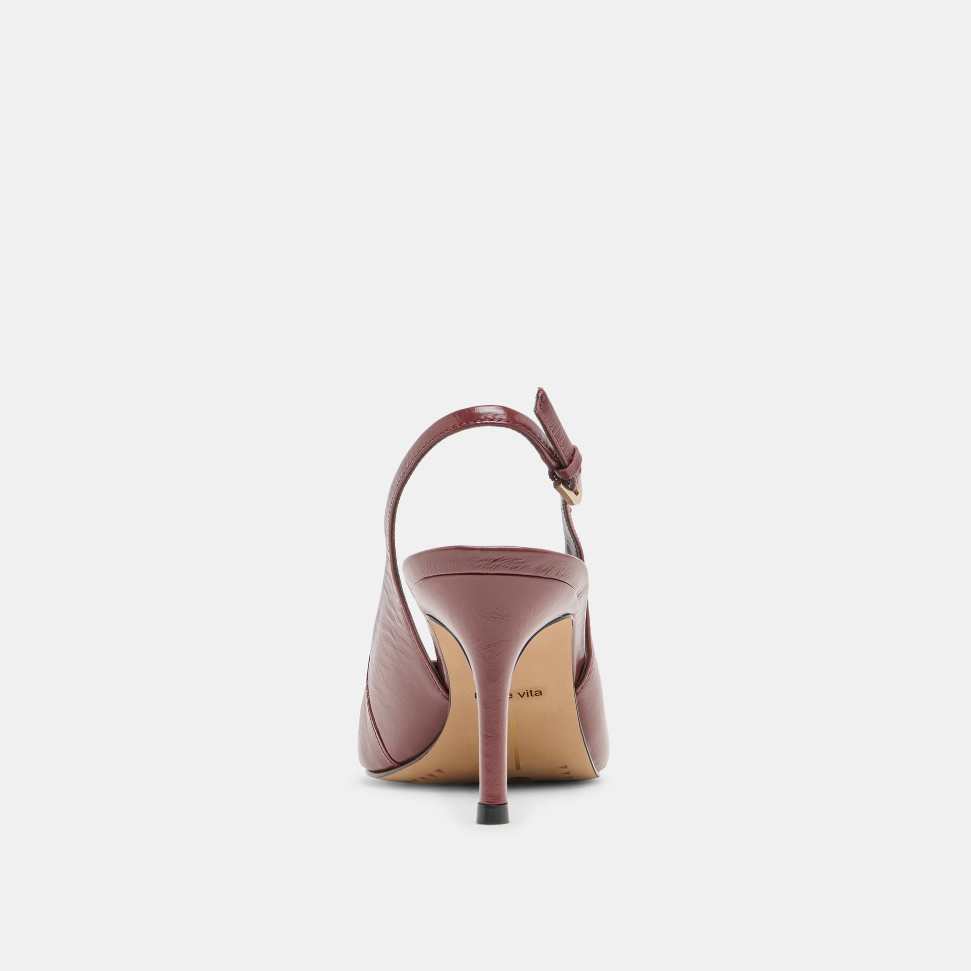 Elasi Oxblood Crinkle Heels Dolce Vita