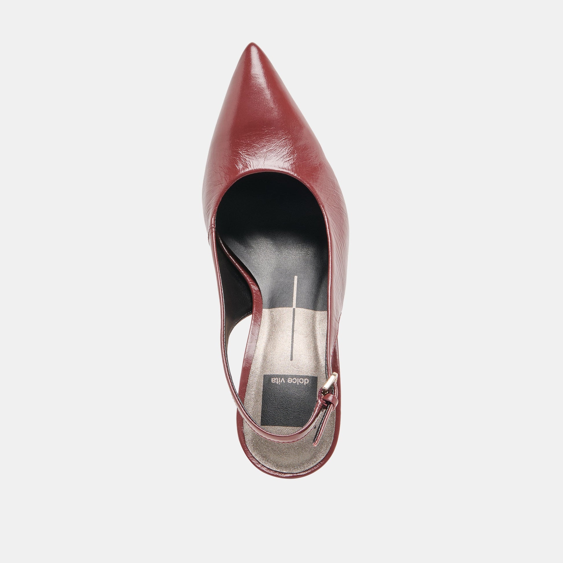 Elasi Oxblood Crinkle Heels Dolce Vita