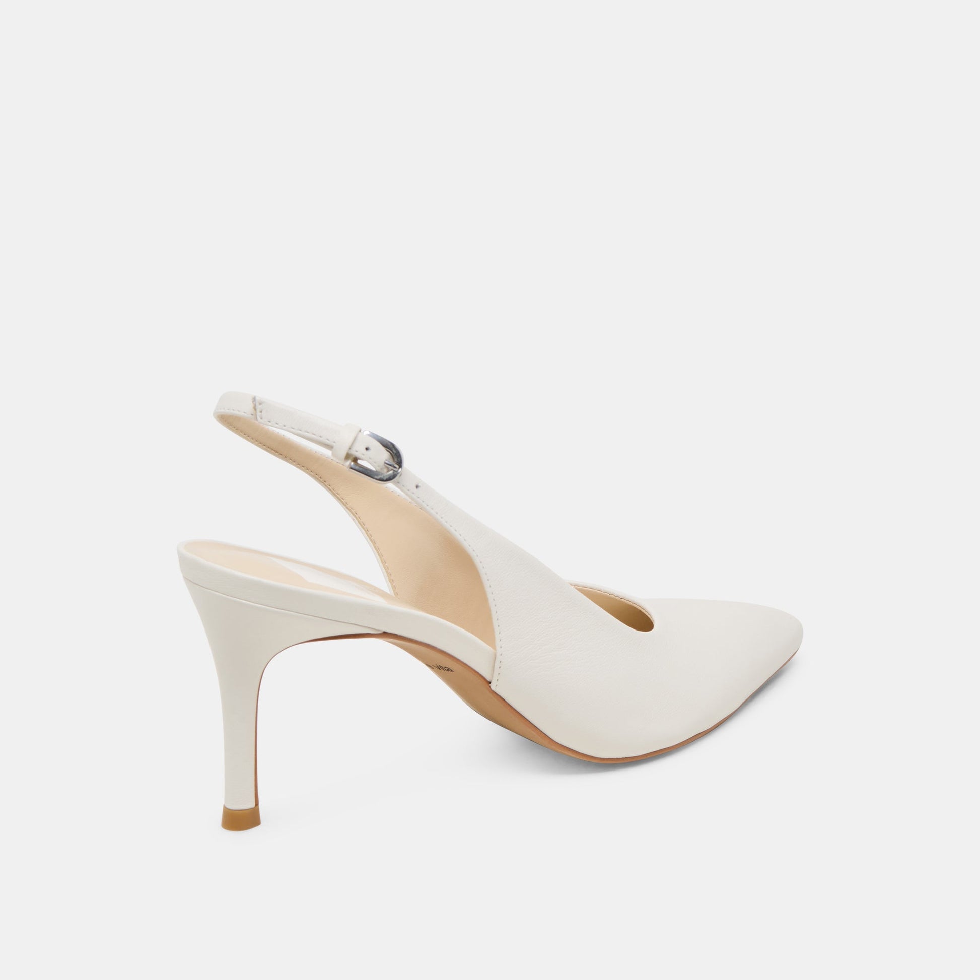 ELASI HEELS WHITE LEATHER Dolce Vita