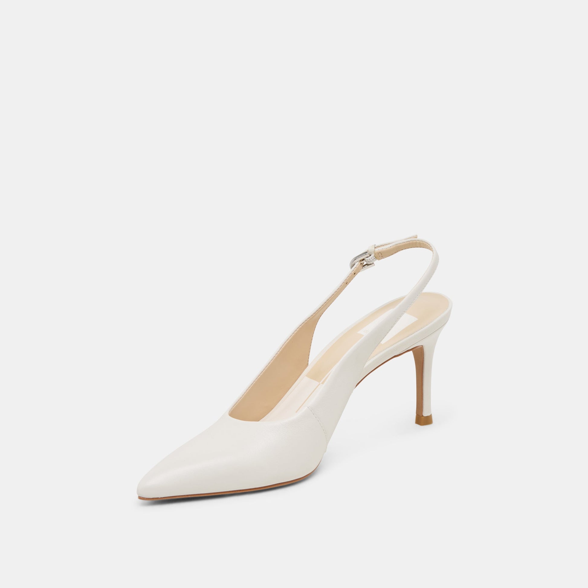 ELASI HEELS WHITE LEATHER Dolce Vita