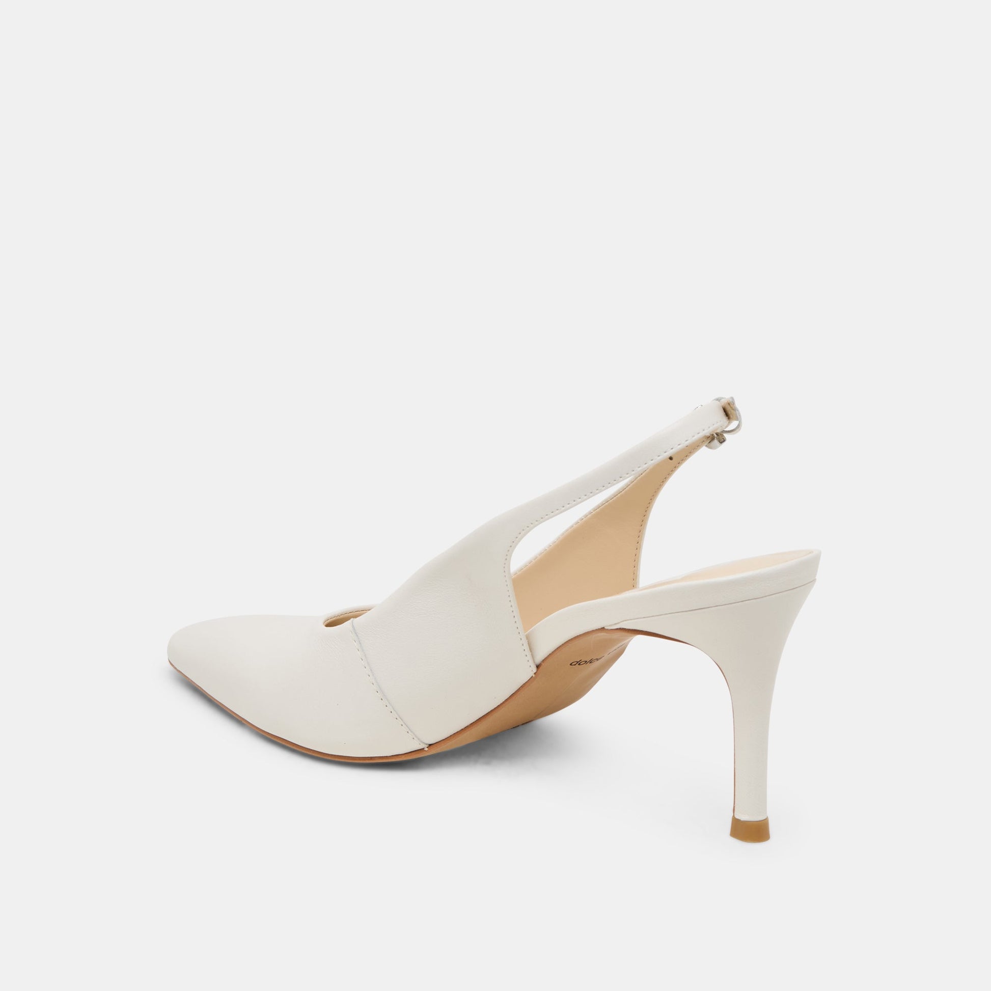 ELASI HEELS WHITE LEATHER Dolce Vita