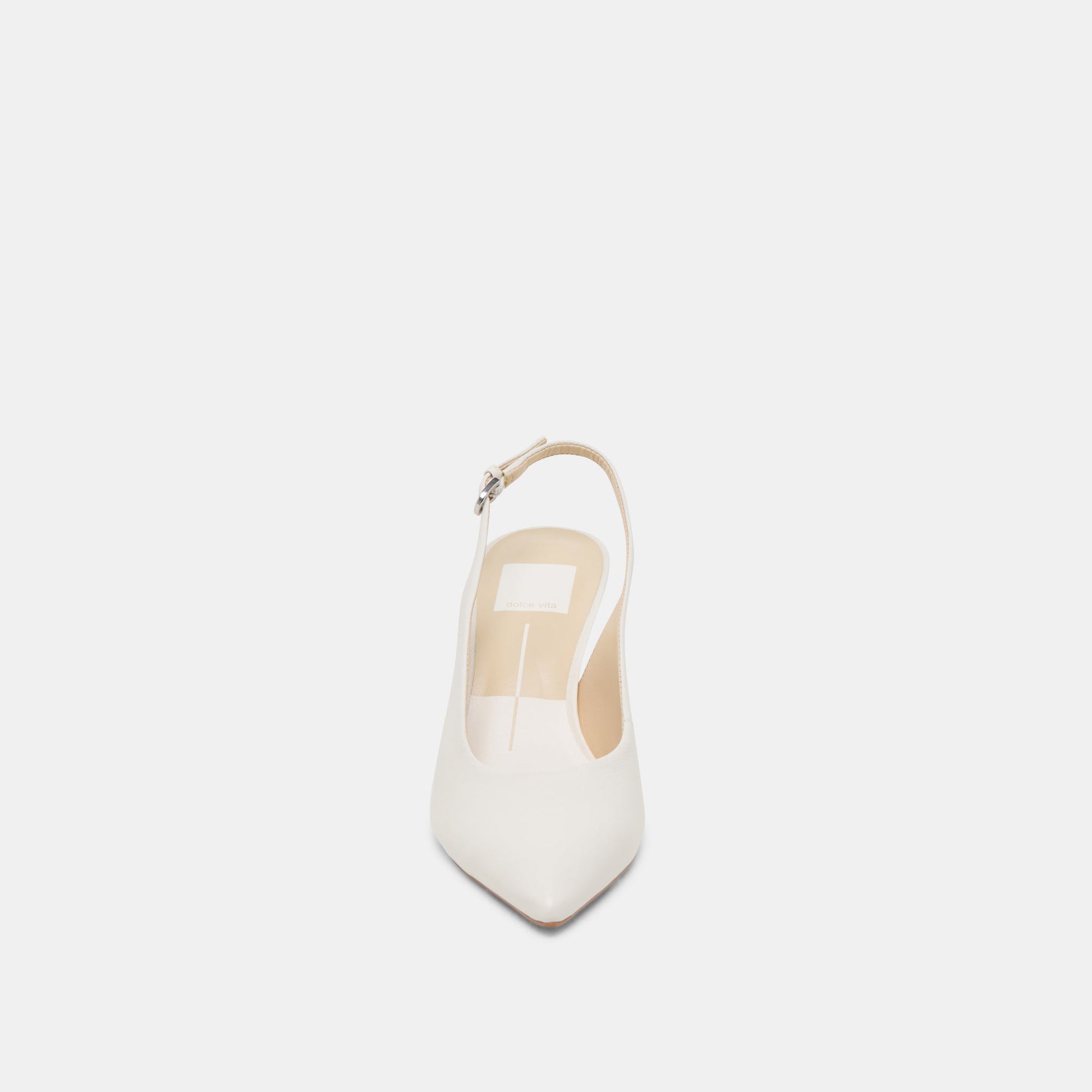 ELASI HEELS WHITE LEATHER Dolce Vita
