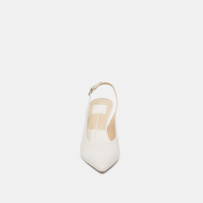 ELASI HEELS WHITE LEATHER Dolce Vita