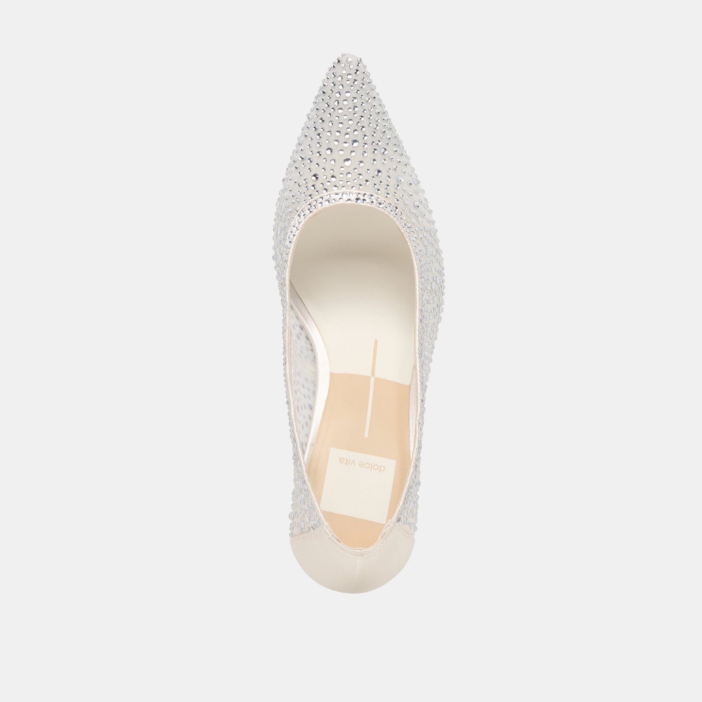 Kashe Crystal White Mesh Heels Dolce Vita