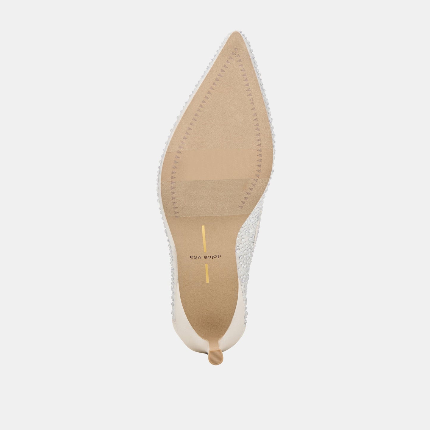 Kashe Crystal White Mesh Heels Dolce Vita