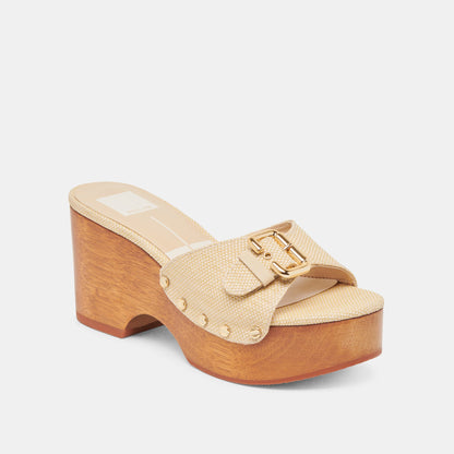 YALAH HEELS LT NATURAL RAFFIA Dolce Vita
