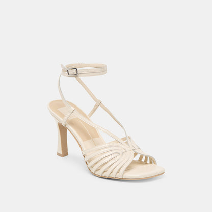 Nivana Off White Crinkle Patent Heels Dolce Vita