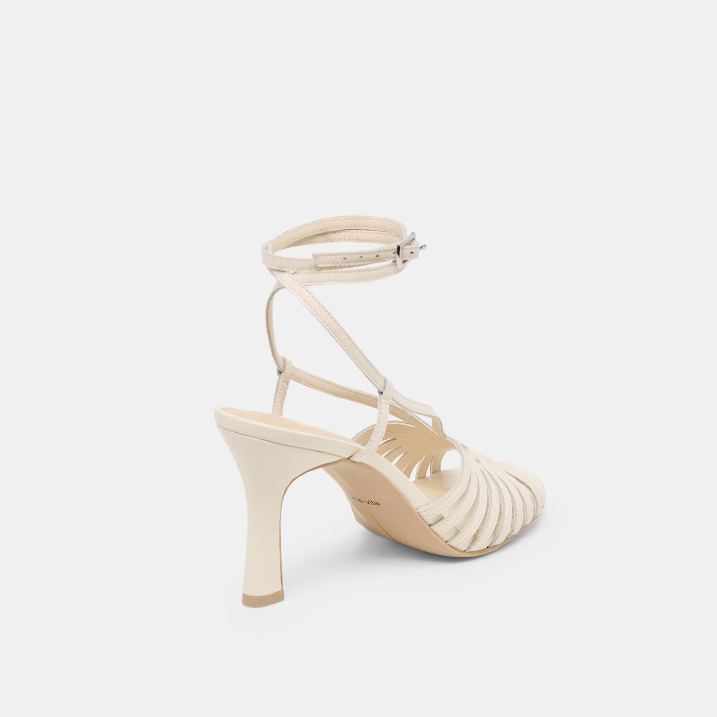Nivana Off White Crinkle Patent Heels Dolce Vita