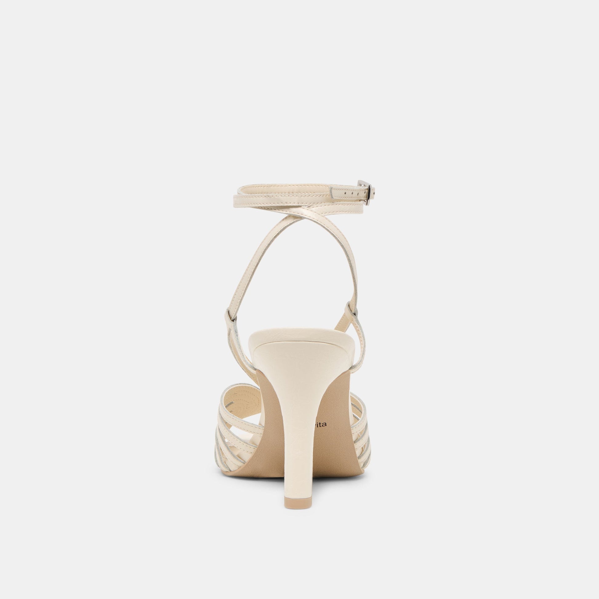 Nivana Off White Crinkle Patent Heels Dolce Vita