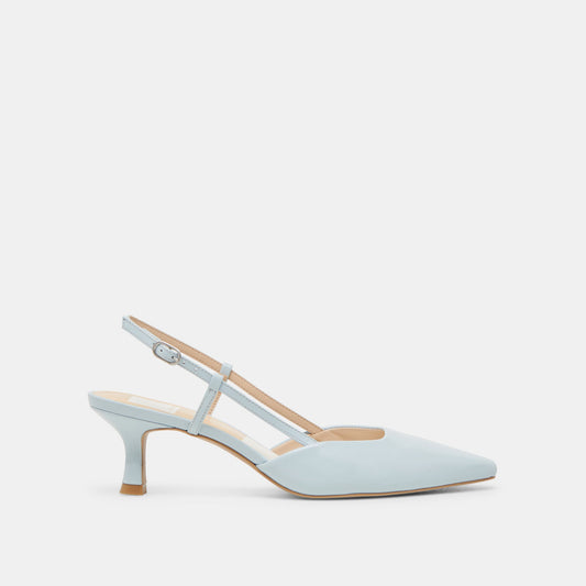 Odela Ice Blue Leather Heels Dolce Vita