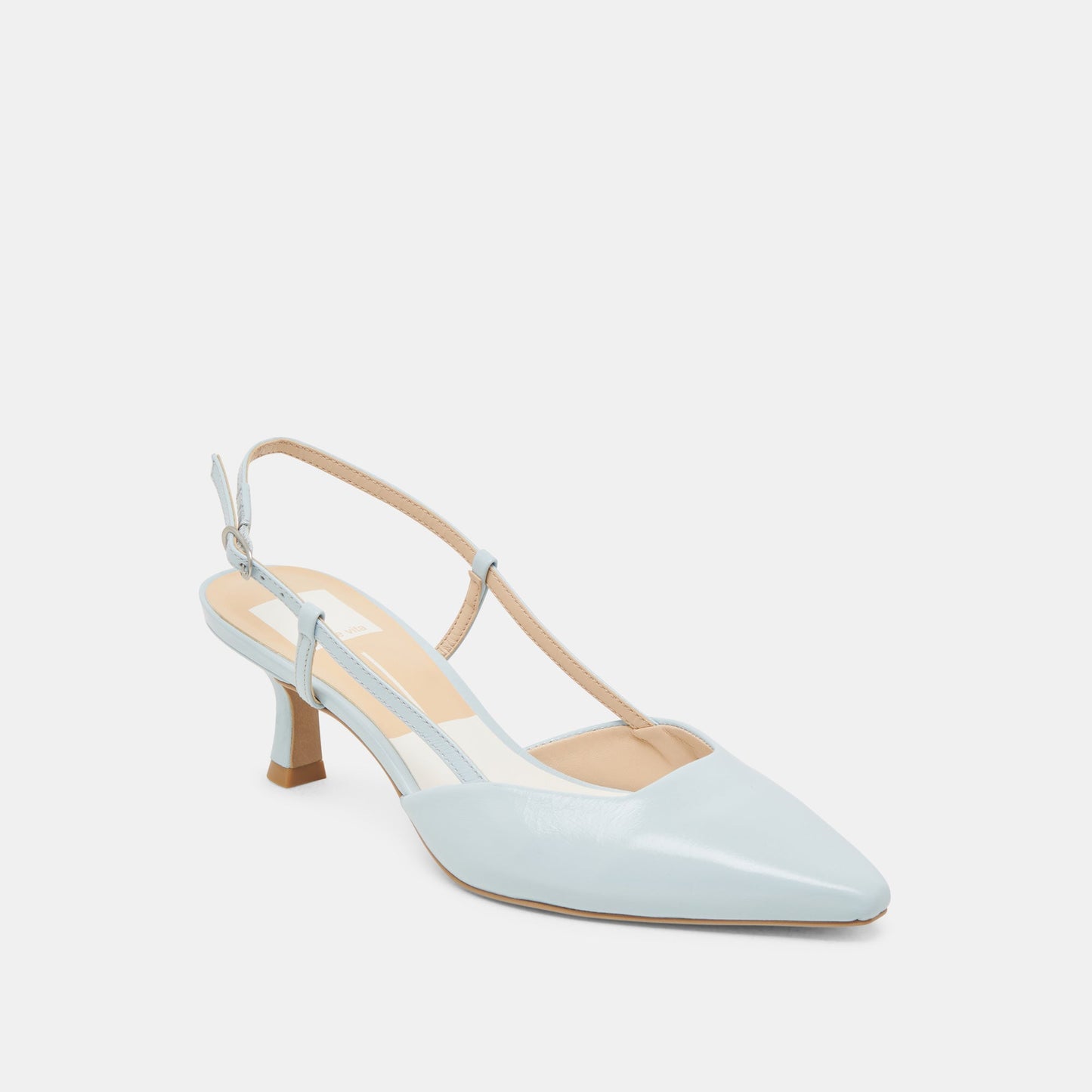 Odela Ice Blue Leather Heels Dolce Vita