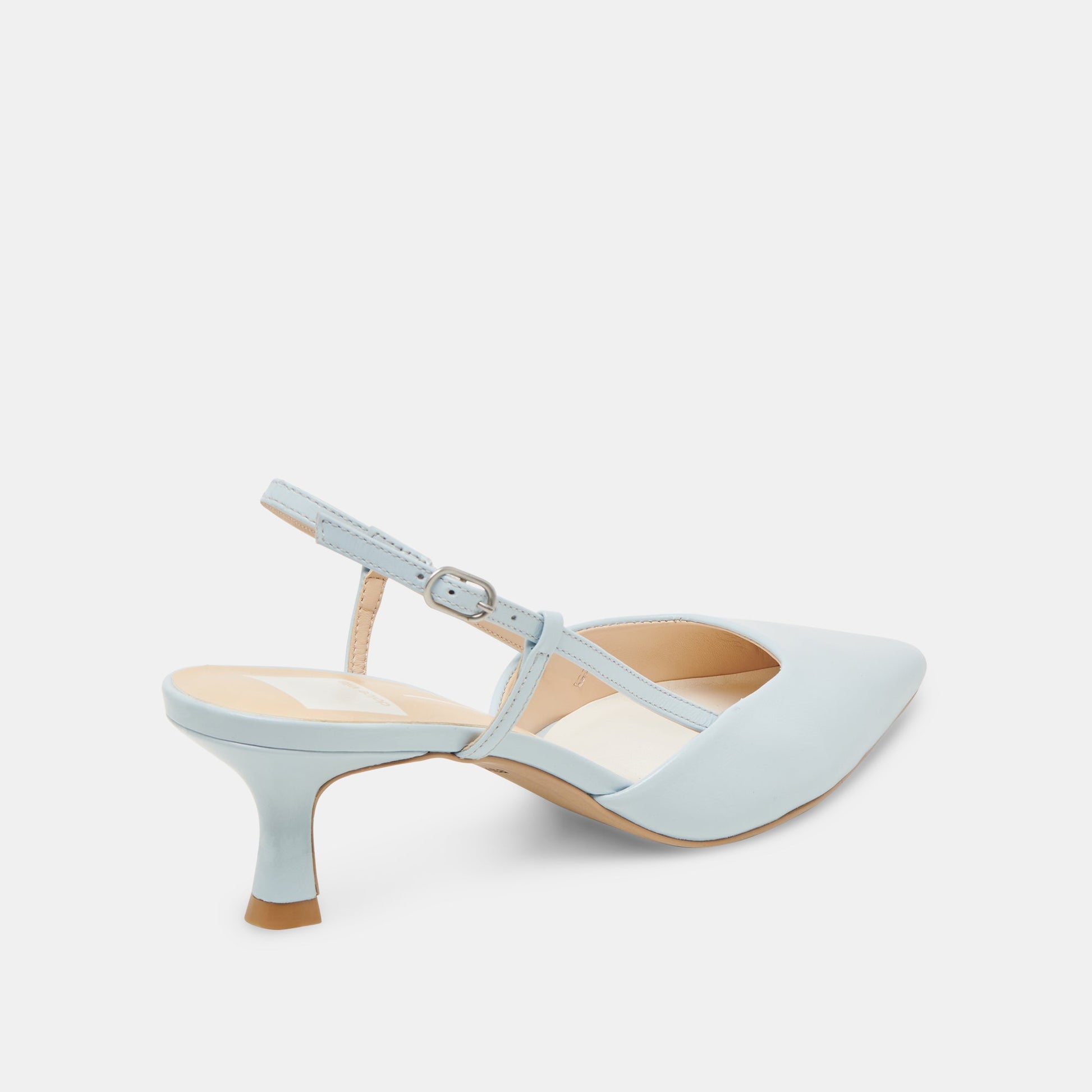 Odela Ice Blue Leather Heels Dolce Vita