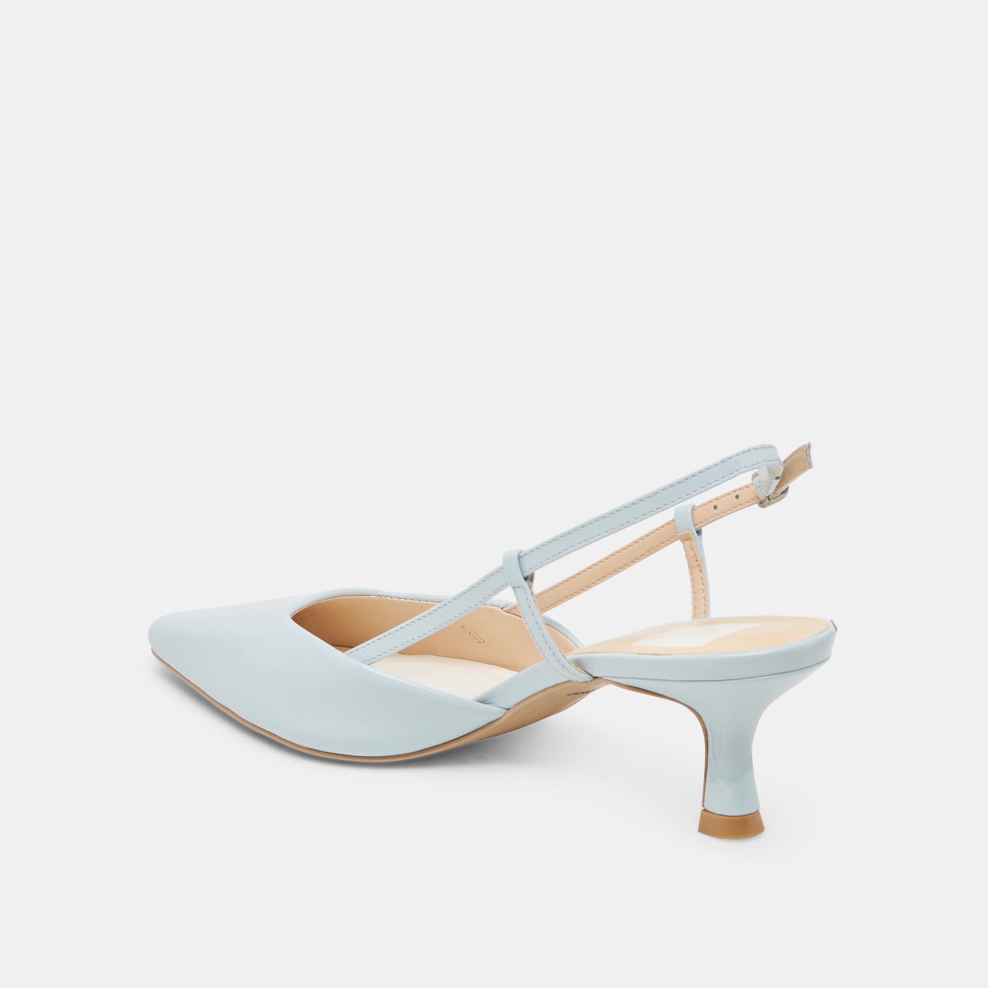 Odela Ice Blue Leather Heels Dolce Vita