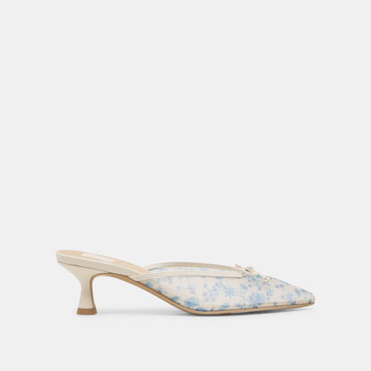 Cleo Blue Floral Mesh Heels Dolce Vita