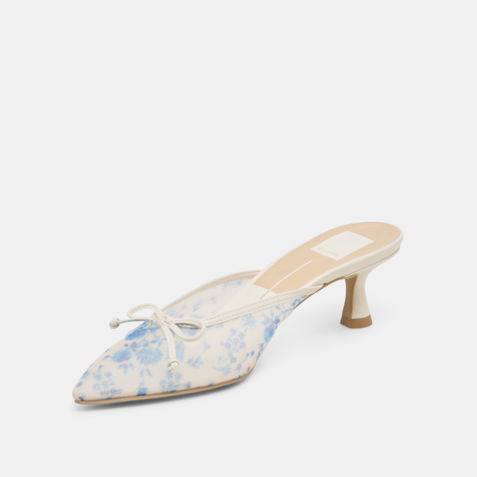 Cleo Blue Floral Mesh Heels Dolce Vita
