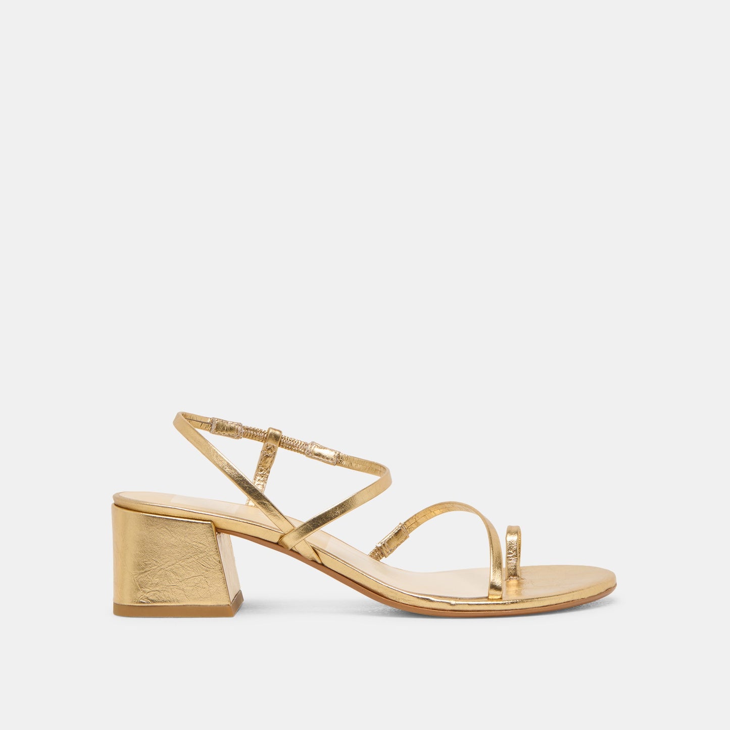 Trini Gold Leather Heels Dolce Vita