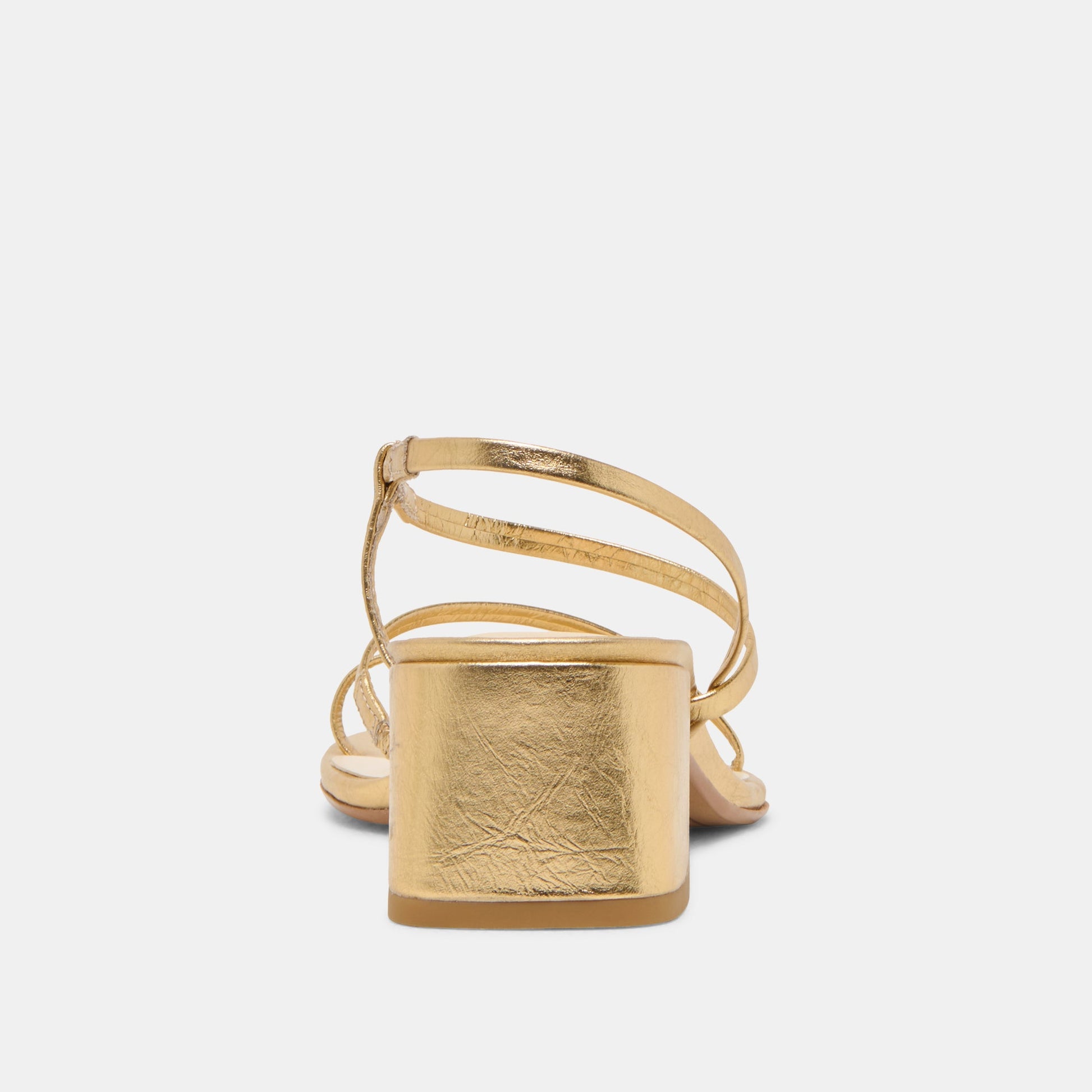 Trini Gold Leather Heels Dolce Vita