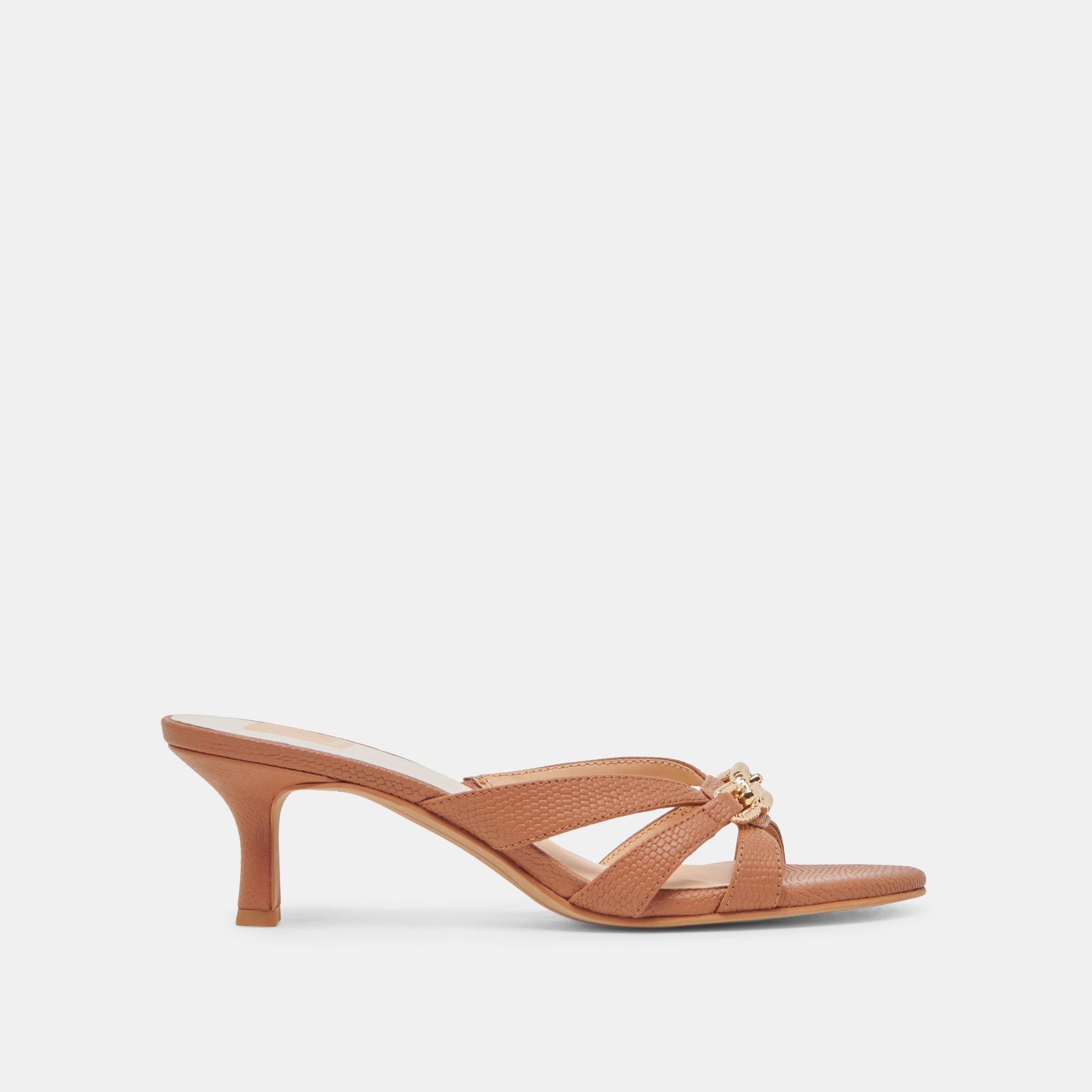LERAH HEELS SADDLE EMBOSSED LEATHER Dolce Vita