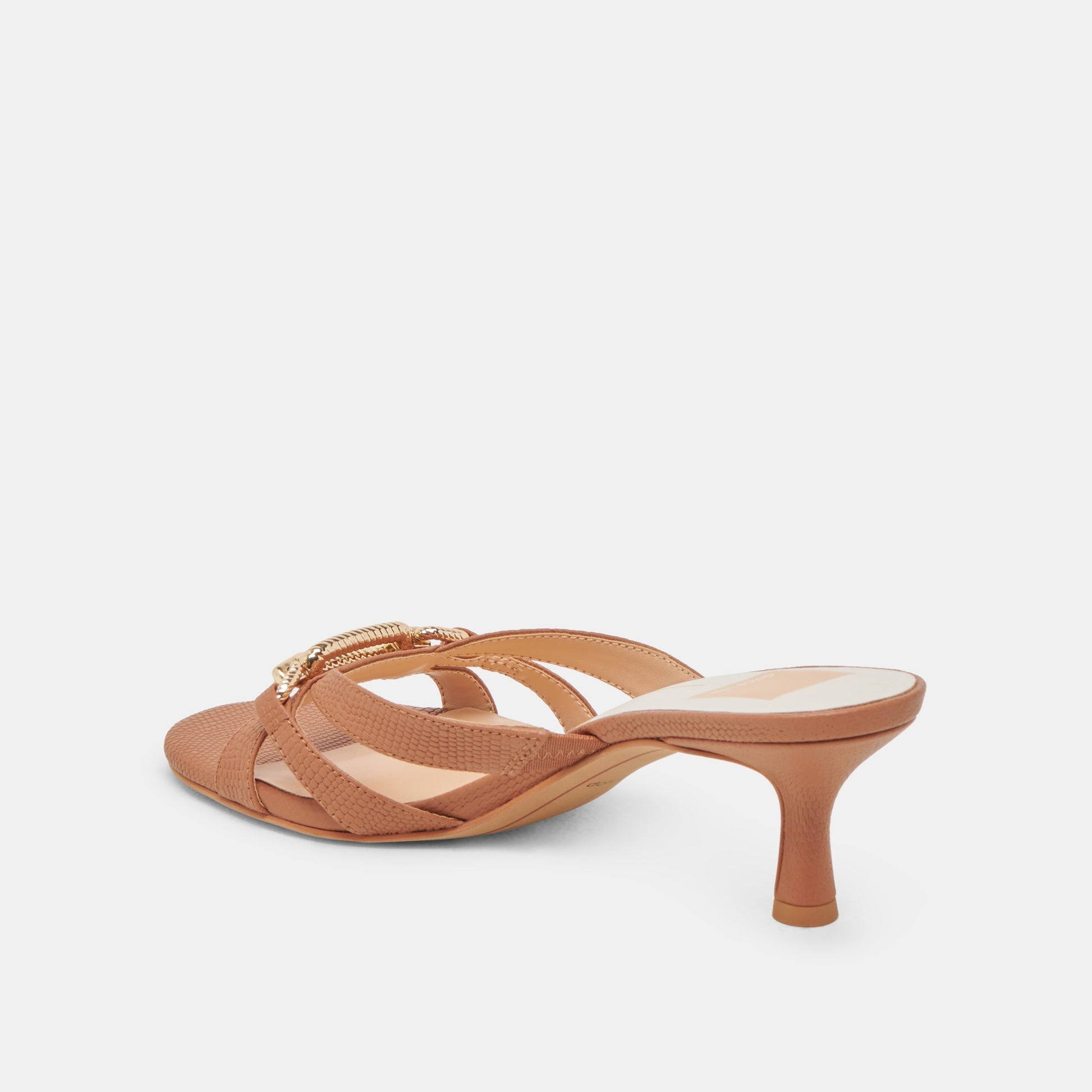 LERAH HEELS SADDLE EMBOSSED LEATHER Dolce Vita