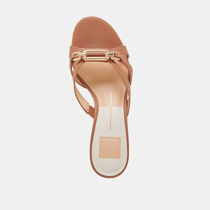 LERAH HEELS SADDLE EMBOSSED LEATHER Dolce Vita