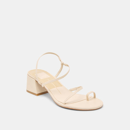Trini Creme Leather Heels Dolce Vita