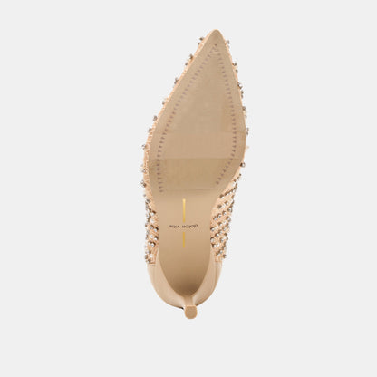 Kashe Pearl Blush Lace Mesh Heels Dolce Vita