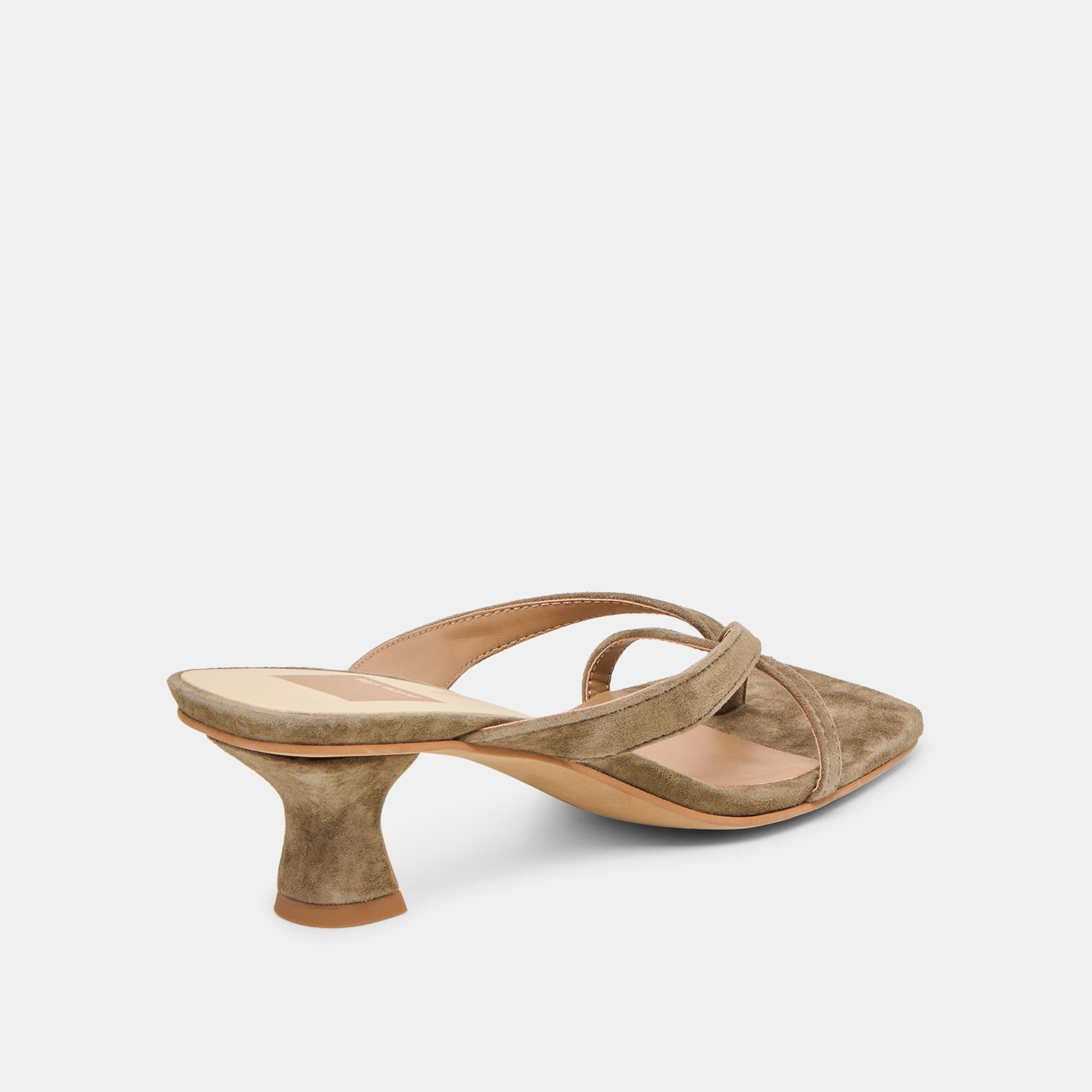 Brevel Olive Suede Heels Dolce Vita