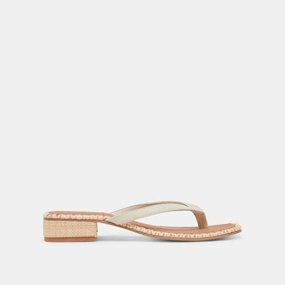 BARTY SANDALS WHITE LEATHER Dolce Vita